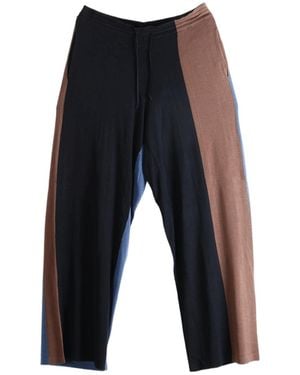 Kiko Kostadinov Color-Blocked Drawstring Casual Trousers - Blue