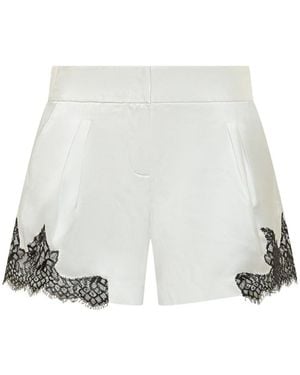 IRO Nyna Lace-Detailed Shorts - White