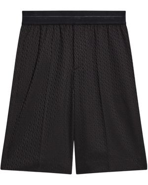 Helmut Lang Logo-Jacquard Shorts - Black