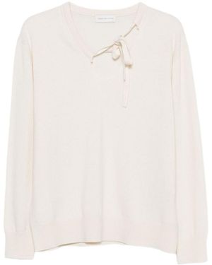 Dries Van Noten Long-Sleeved Jumper - White