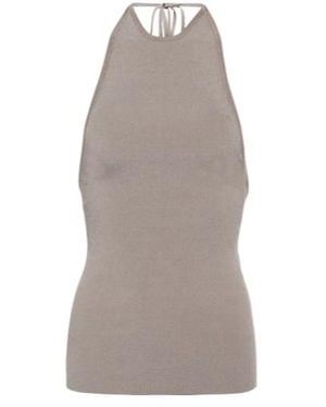 Peter Do Halterneck Tank Top - Gray