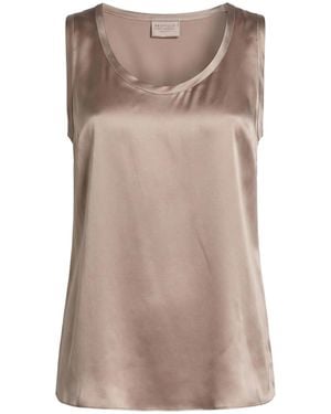 Brunello Cucinelli Top Silk, Elastane - Brown