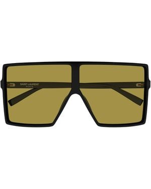 Saint Laurent Eyewear Oversized Frame Sunglasses - Green