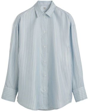 TOTEME Totême Oversized Striped Shirt - Blue