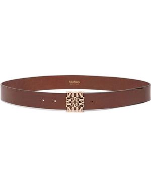 Max Mara Leather Belt - Brown