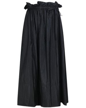 Jil Sander Ruffle Detailed Skirt - Black
