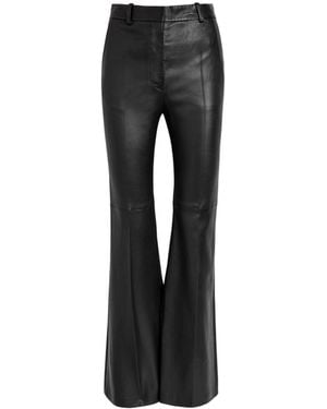 JOSEPH Leather Trousers - Black