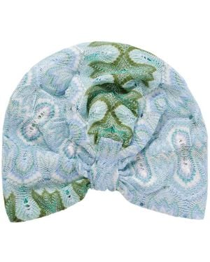 Missoni Twisted Turban Head Wrap - Blue