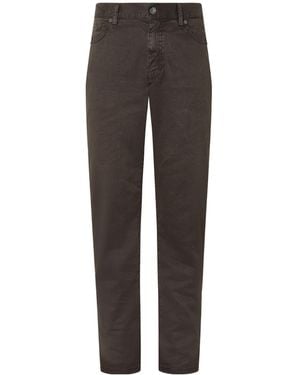 ZEGNA Roccia Slim Straight Jeans - Grey