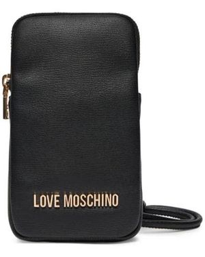 Moschino Shoulder Wallet - Black