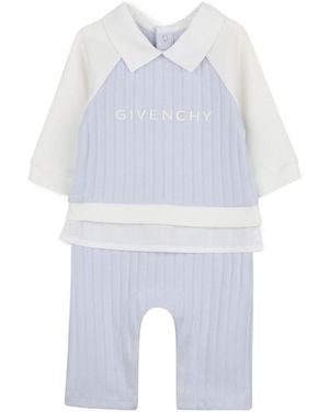 Givenchy Giv Logo Snap-Button Bodysuit - White