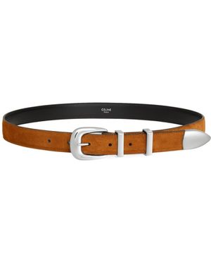 Celine Western Belt 25Mm - White