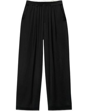 Alexander Wang Turn-Down Waistband Pre-Styled Pants - Black
