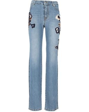ERMANNO FIRENZE Appliqué Jeans - Blue