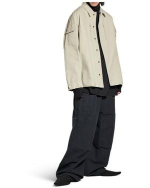 Balenciaga Military Ripstop Shirt Jacket - White
