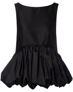 Rohe Peplum Wool And Silk Top - Black