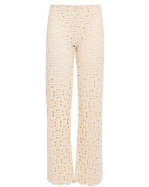 MAX&Co. Solid Color Straight-Leg Pants - Natural