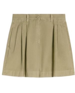 Weekend by Maxmara Armonia Pleated Shorts - Natural
