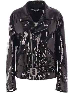 Junya Watanabe Sequined Biker Jacket - Black