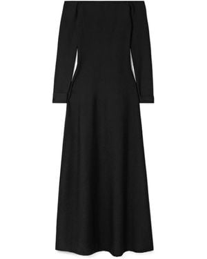 Gabriela Hearst Aine Off-The-Shoulder Silk-Jersey Maxi Dress - Black