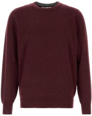 Brunello Cucinelli Long-Sleeved Sweater - Purple