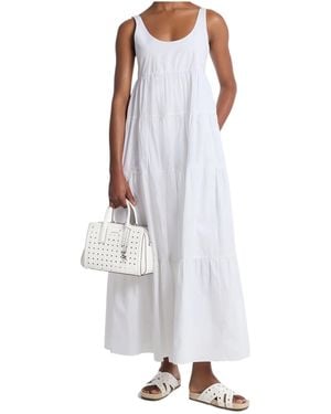 Michael Kors Michael Stretch Tiered Dress - White