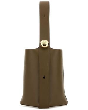 Loewe Medium Pebble Bucket - Green