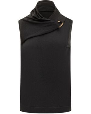 Jil Sander Essential Virgin Wool Top - Black