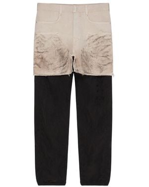 Givenchy Jogger Trousers With Cotton Carpenter Skirt - White