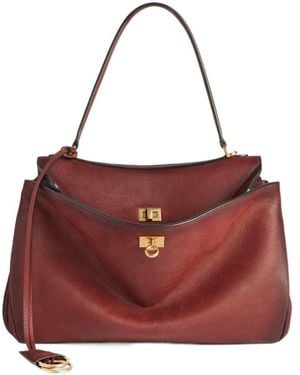 Balenciaga Rodeo Handbag Medium - Red