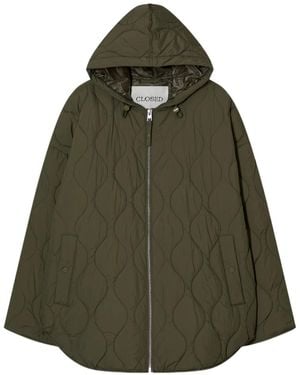 Closed Quilted Hooded Jacket - Green