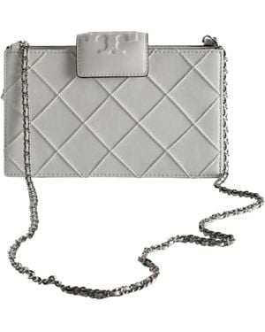 Tory Burch Fleming Mini Chain Wallet - Gray