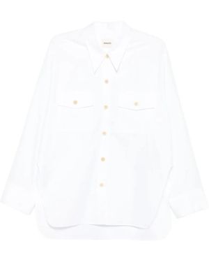 KHAITE Long Sleeve Shirt - White