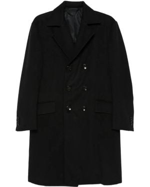 Kiton Long-Sleeved Coat - Black