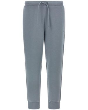 BOSS Drawstring Cotton Joggers - Blue