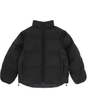 MM6 by Maison Margiela Zip-Up Padded Bomber Jacket - Black