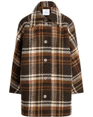 Patou Plaid Coat - Multicolor