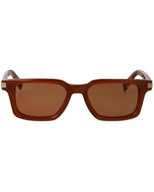ZEGNA Rectangular Frame Sunglasses - Brown