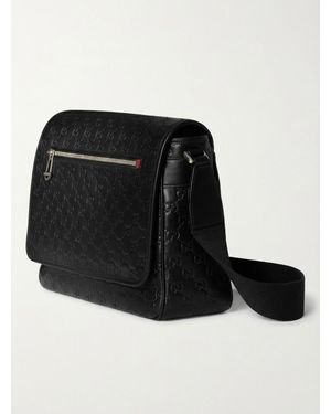 Gucci Gg Emblem Medium Crossbody Bag - Black