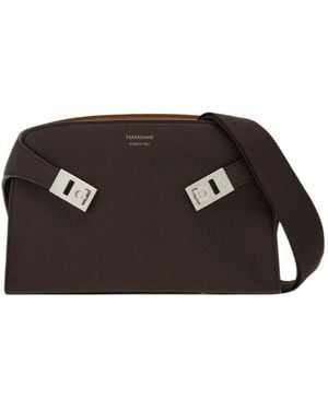 Ferragamo Hug Messenger Bag - Black