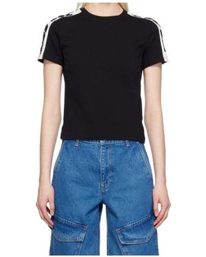 Dion Lee Logo-Appliqué Organic Cotton T-Shirt - Black