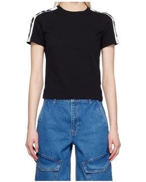 Dion Lee Logo-Appliqué Organic Cotton T-Shirt - Black