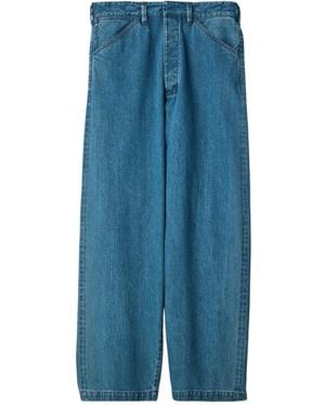 Lemaire Oversized Workwear Trousers - Blue