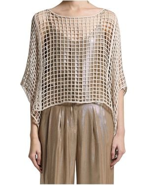 Peserico Aurea Openwork Knitted Jumper - Multicolour