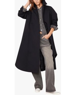 Officine Generale Freya Single-Breasted Wool Coat - Black