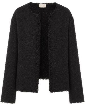 The Row Long-Sleeve Casual Jacket - Black
