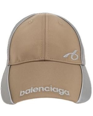 Balenciaga Reflective-Panel Baseball Cap - Natural