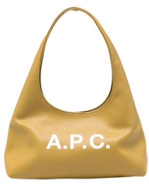 A.P.C. Baby Ninon Logo Shoulder Bag - Metallic