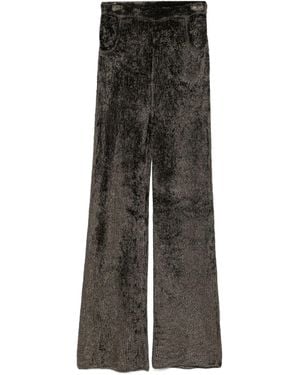AYA MUSE Knitted Trousers - Brown