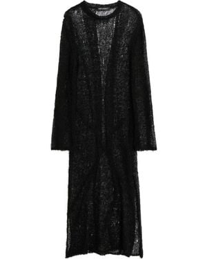 Our Legacy Ragged Open-Knit Dress - Black